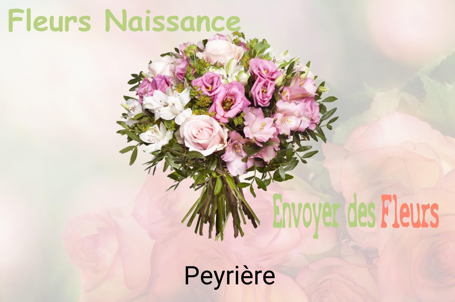 Bouquet de fleurs de naissance livré à Peyrière